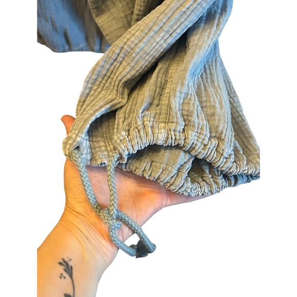 Cali 1850 crinkle gauze cargo 2-1 drawstring tie hem jogger Large - Picture 5 of 5